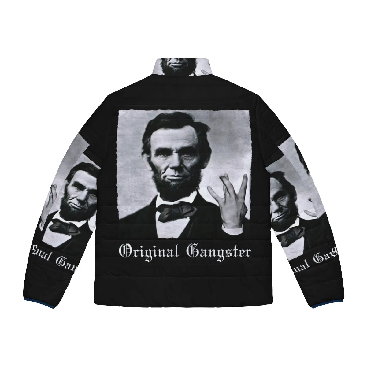 Abraham Lincoln Inspired Original Gangster Puffer Jacket