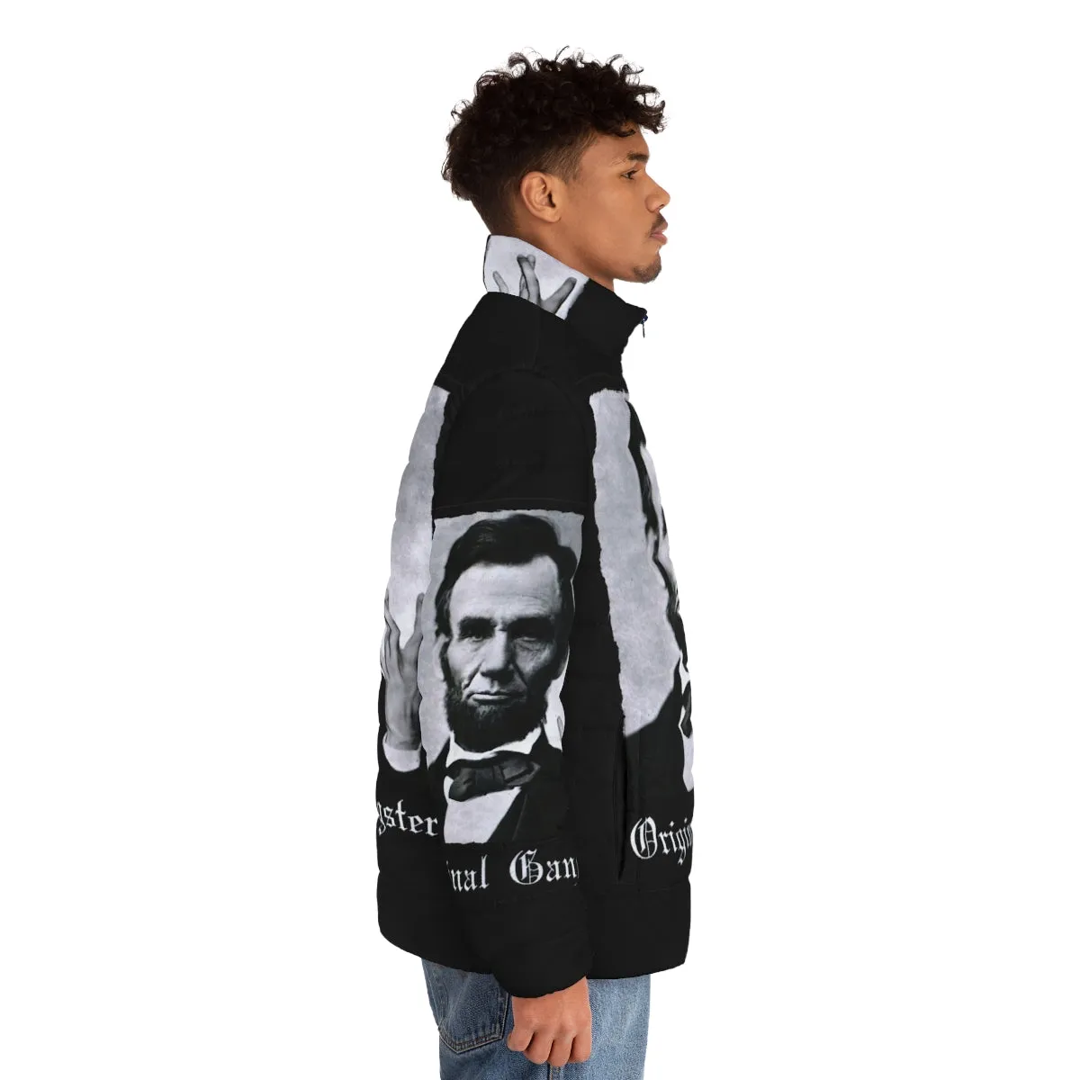 Abraham Lincoln Inspired Original Gangster Puffer Jacket