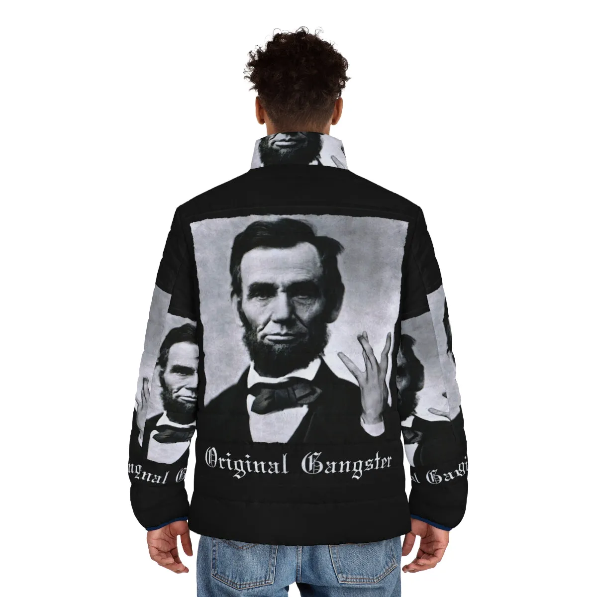 Abraham Lincoln Inspired Original Gangster Puffer Jacket