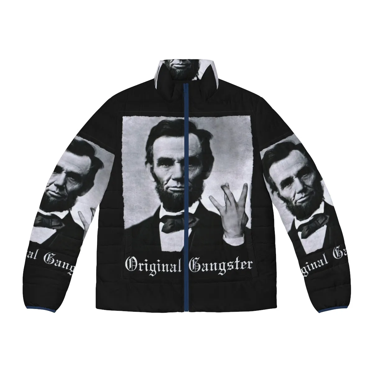 Abraham Lincoln Inspired Original Gangster Puffer Jacket