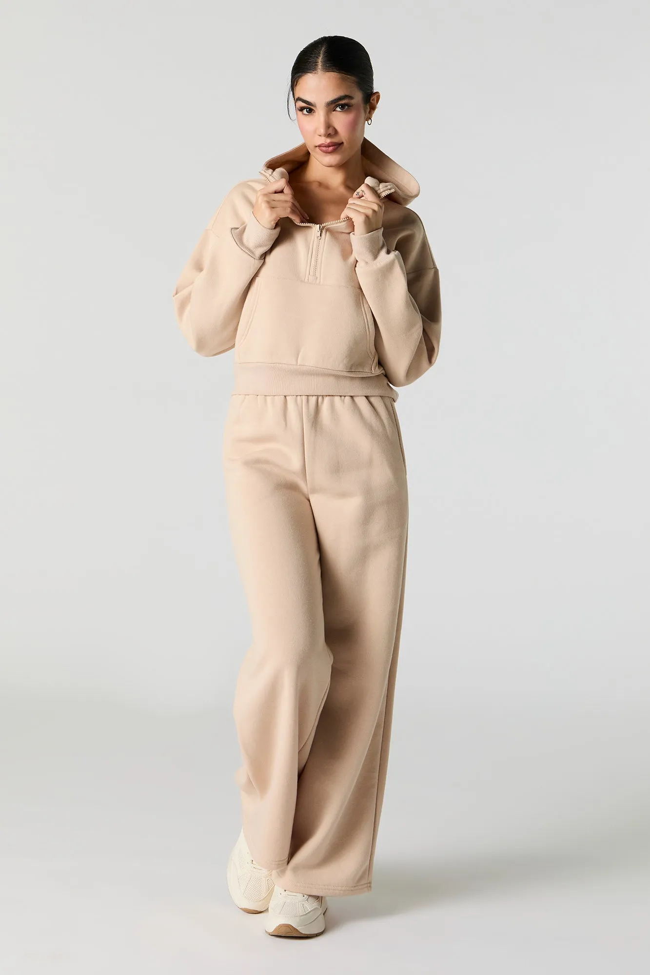 Active Quarter Zip Fleece Hoodie