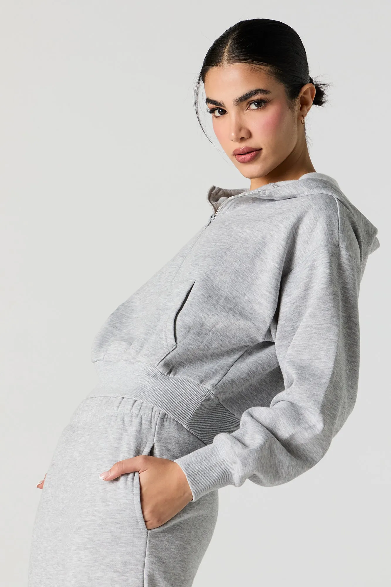 Active Quarter Zip Fleece Hoodie