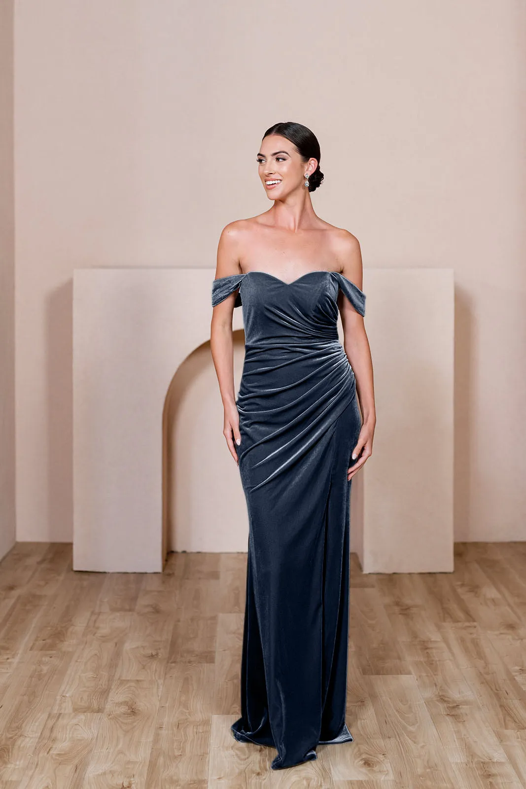 Ariel Convertible Velvet Dress | Made To Order