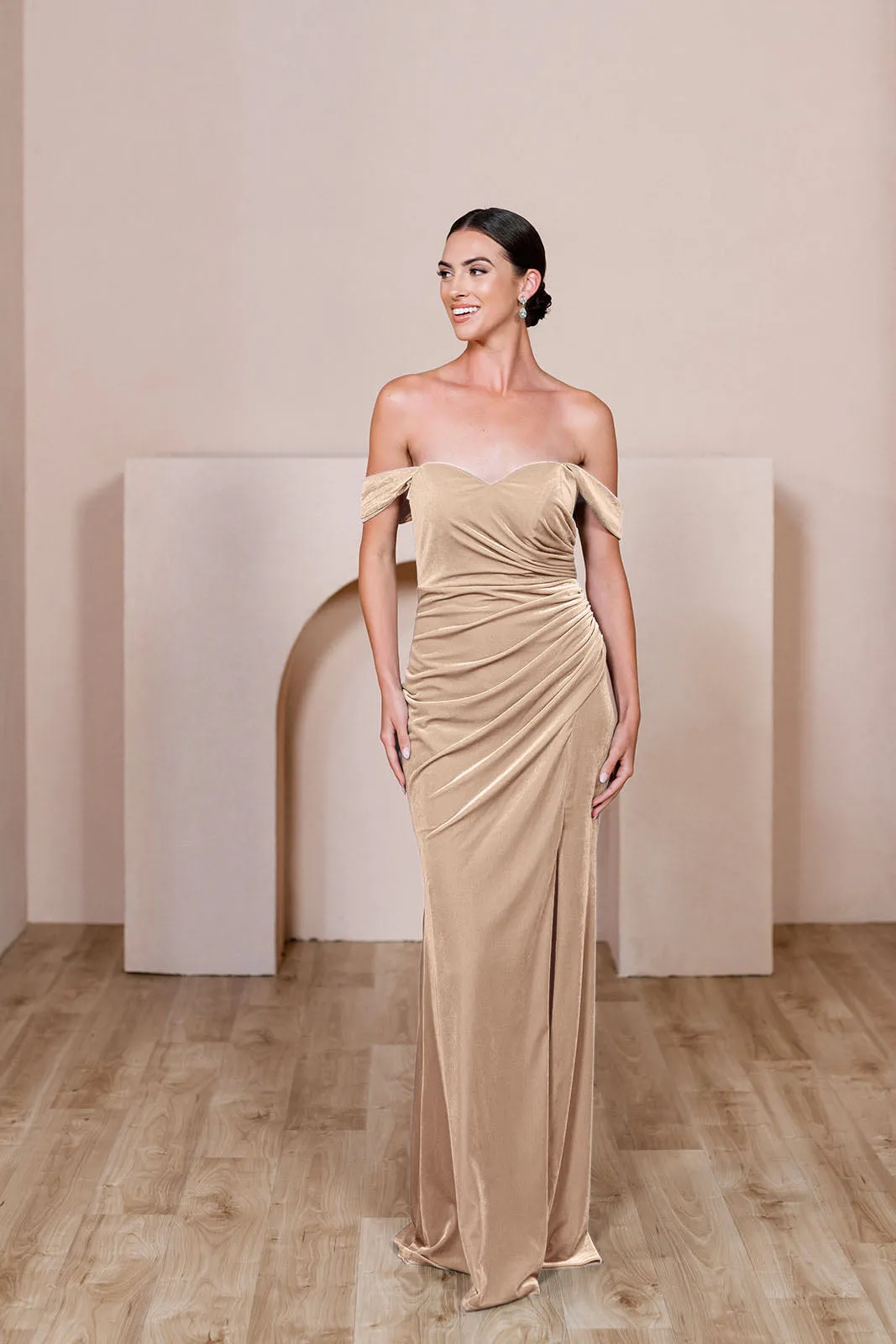 Ariel Convertible Velvet Dress | Made To Order