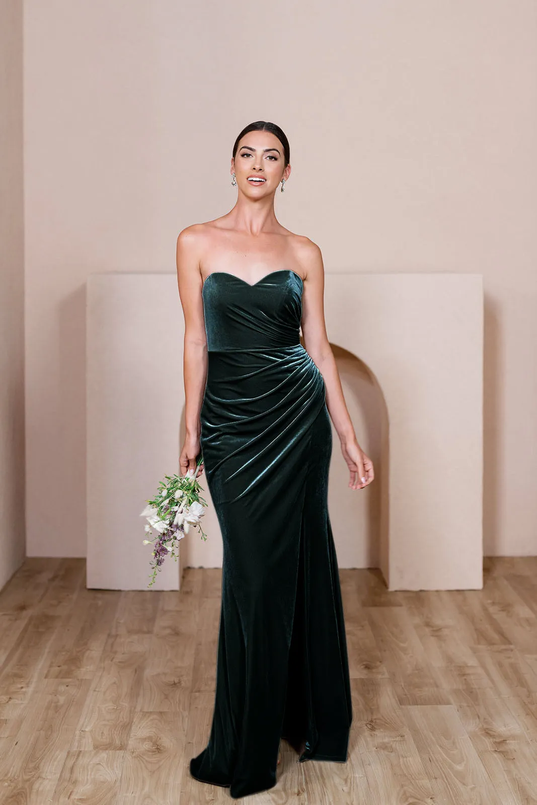 Ariel Convertible Velvet Dress | Made To Order