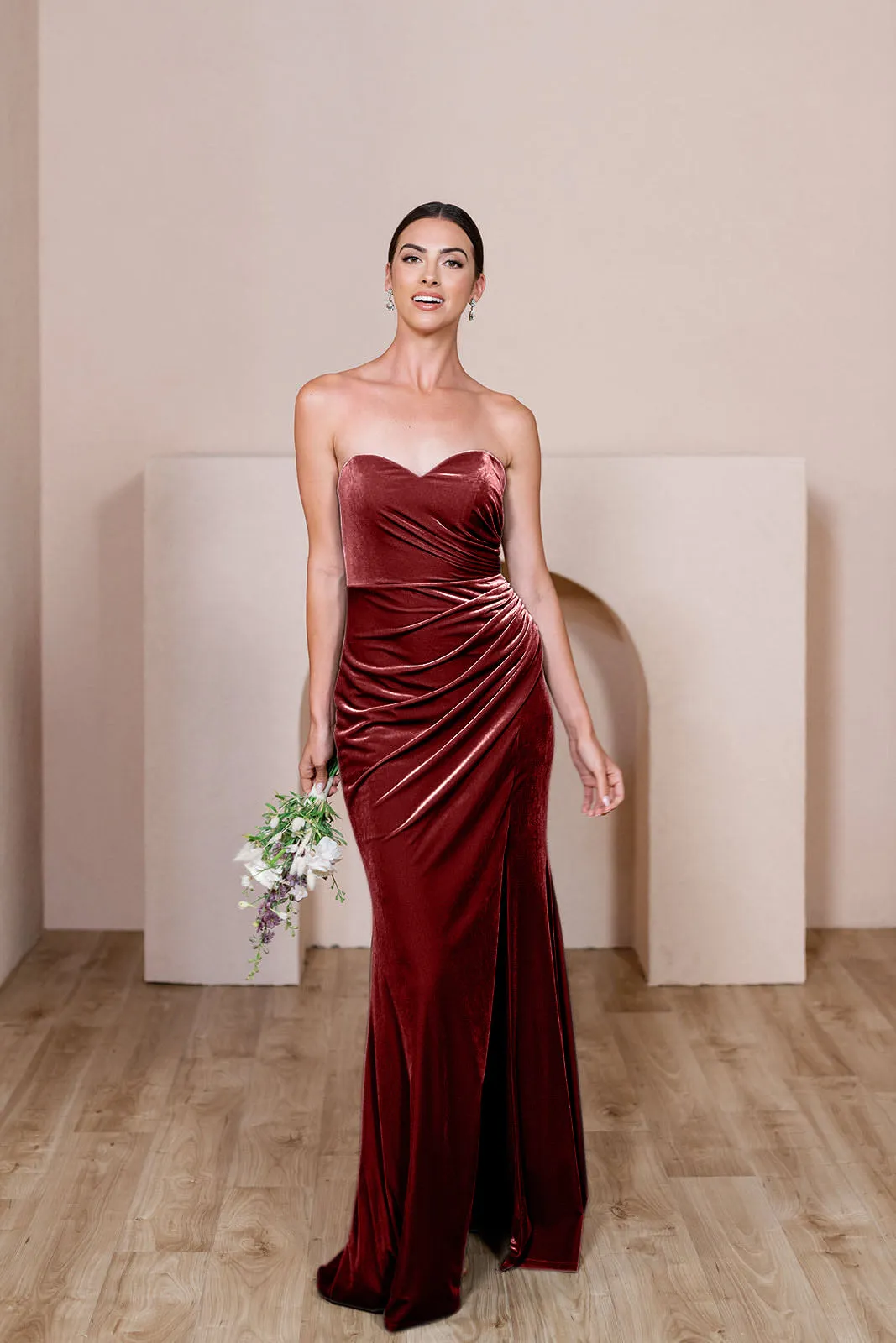 Ariel Convertible Velvet Dress | Made To Order