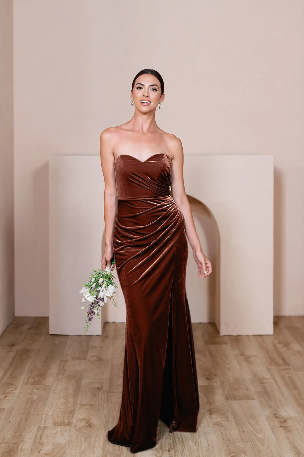 Ariel Convertible Velvet Dress | Made To Order