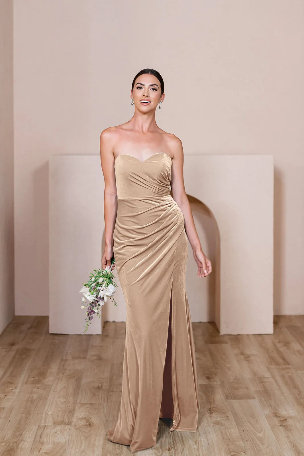 Ariel Convertible Velvet Dress | Made To Order