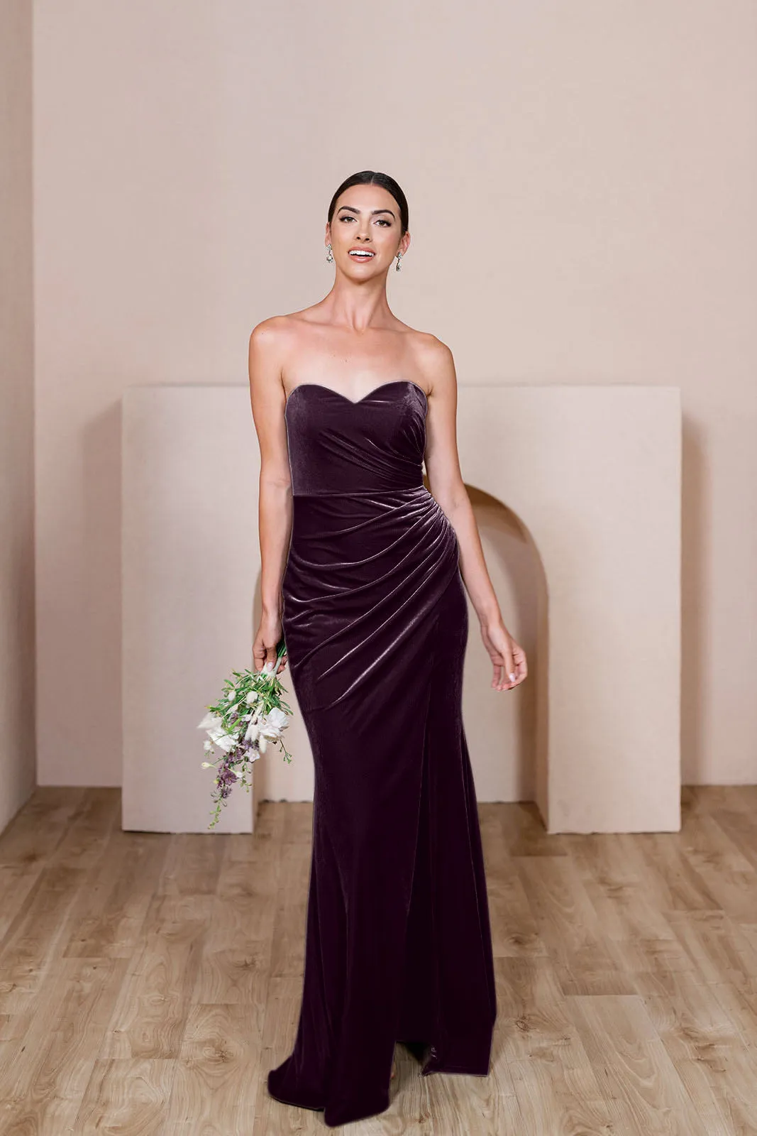 Ariel Convertible Velvet Dress | Made To Order