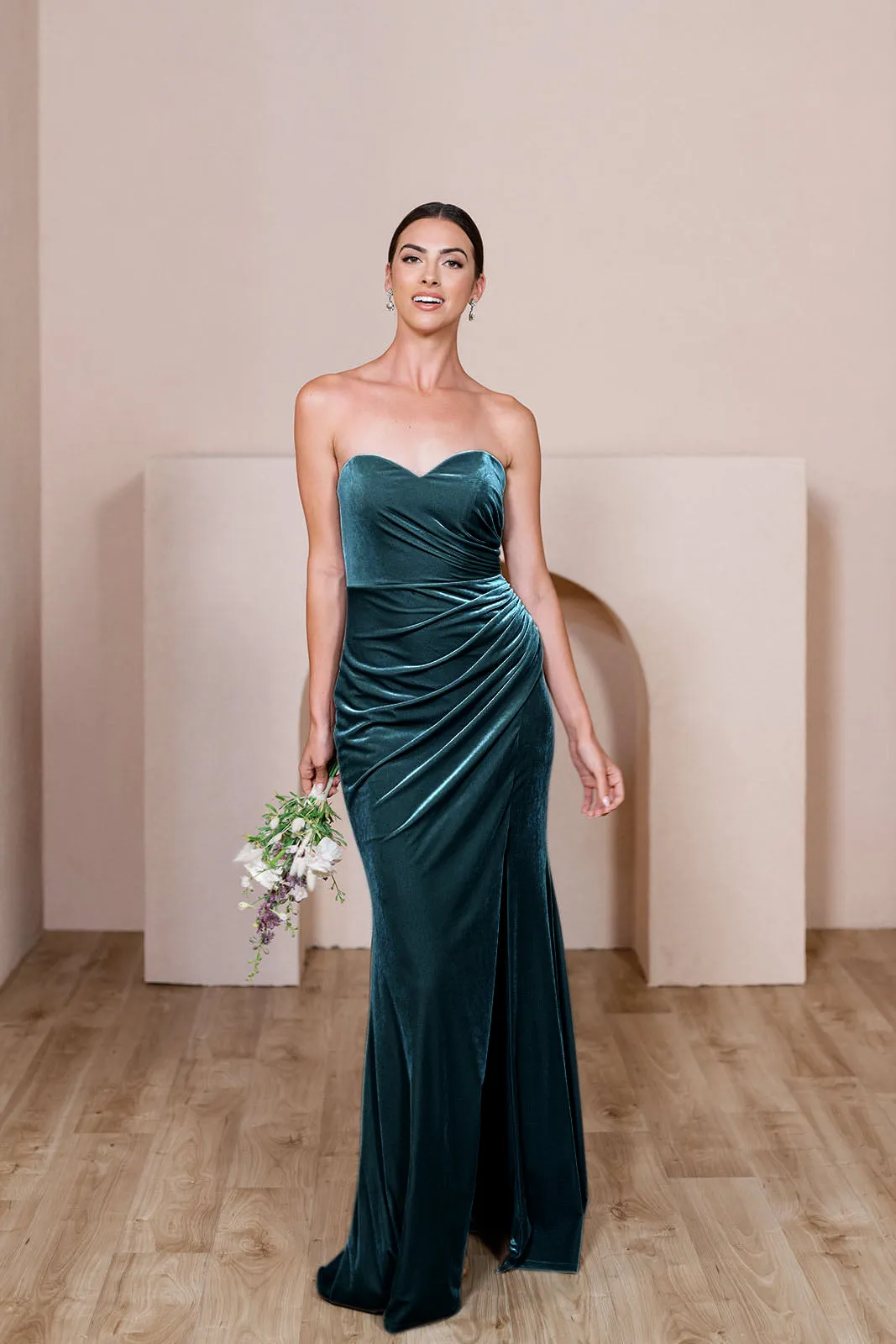 Ariel Convertible Velvet Dress | Made To Order