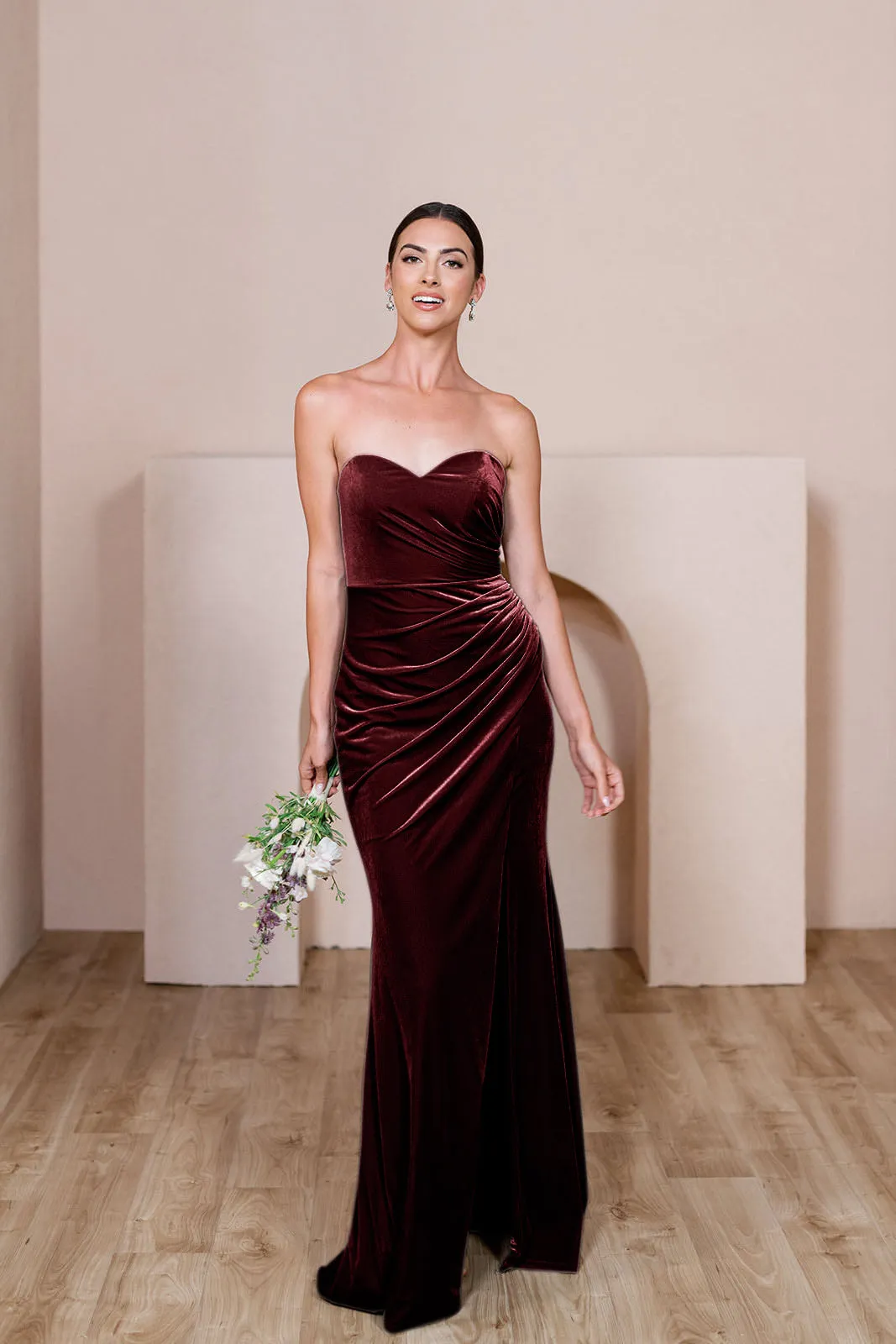Ariel Convertible Velvet Dress | Made To Order