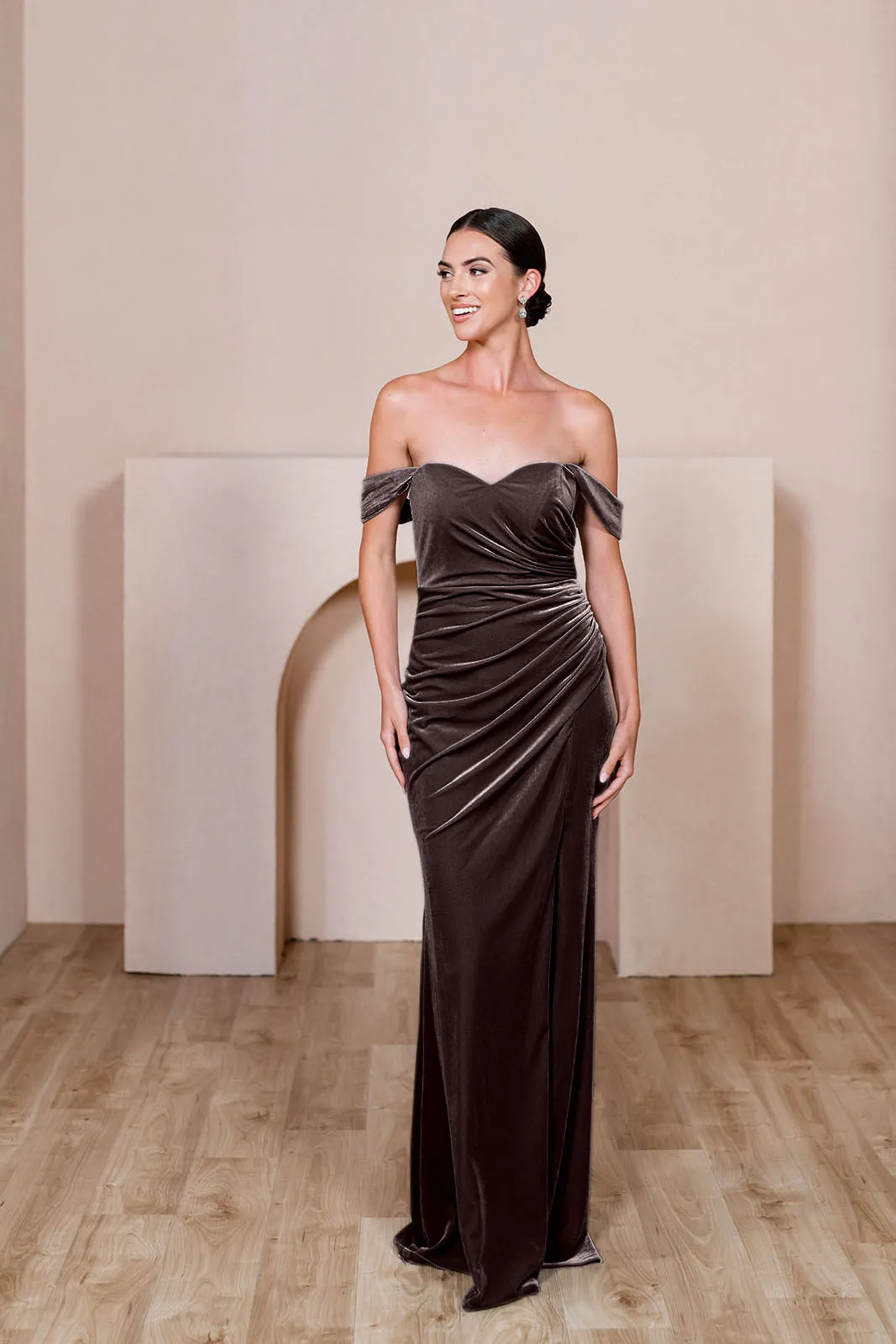 Ariel Convertible Velvet Dress | Made To Order