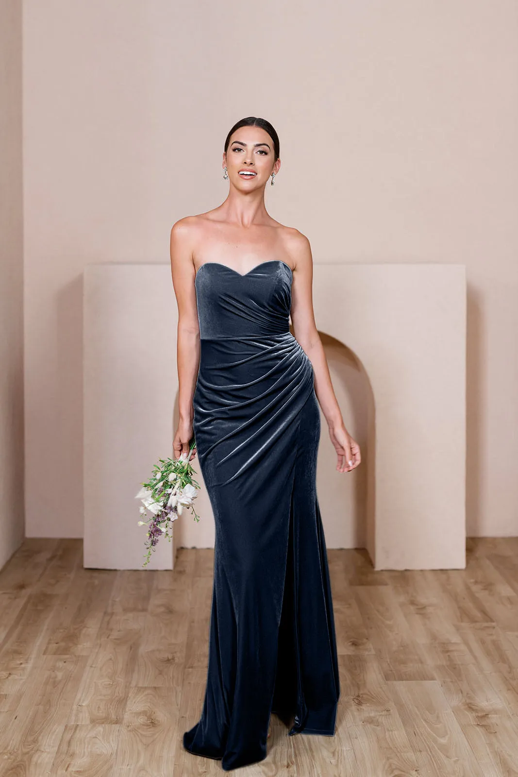 Ariel Convertible Velvet Dress | Made To Order