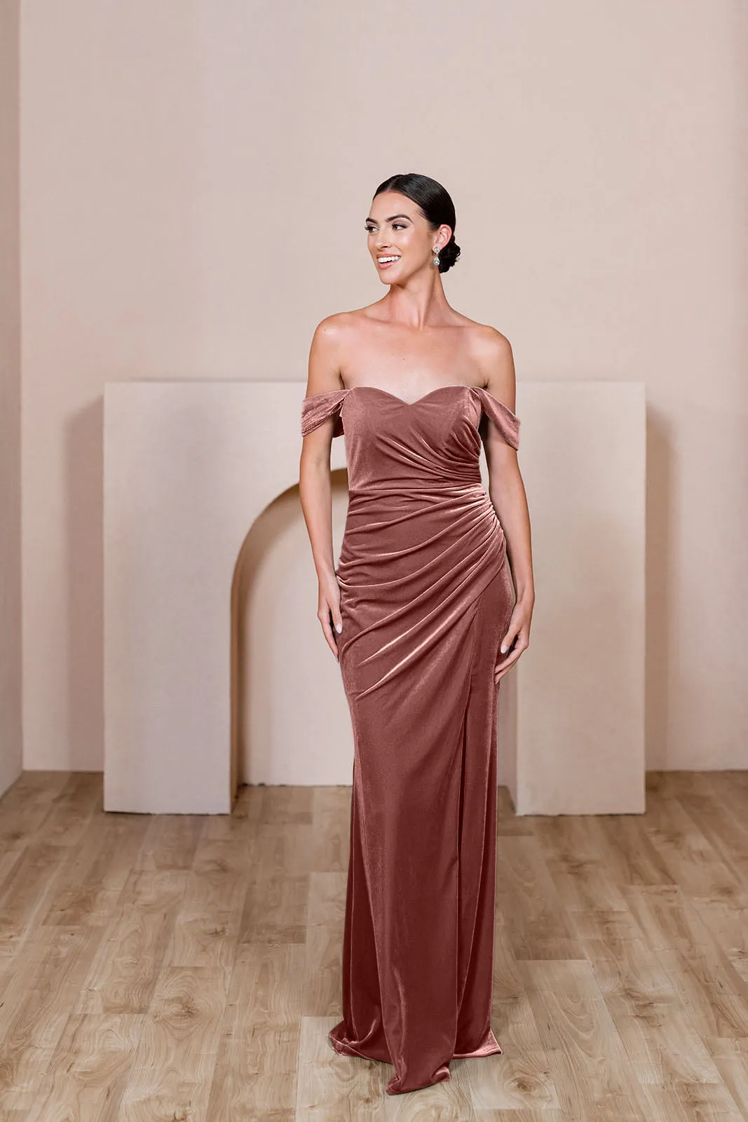 Ariel Convertible Velvet Dress | Made To Order