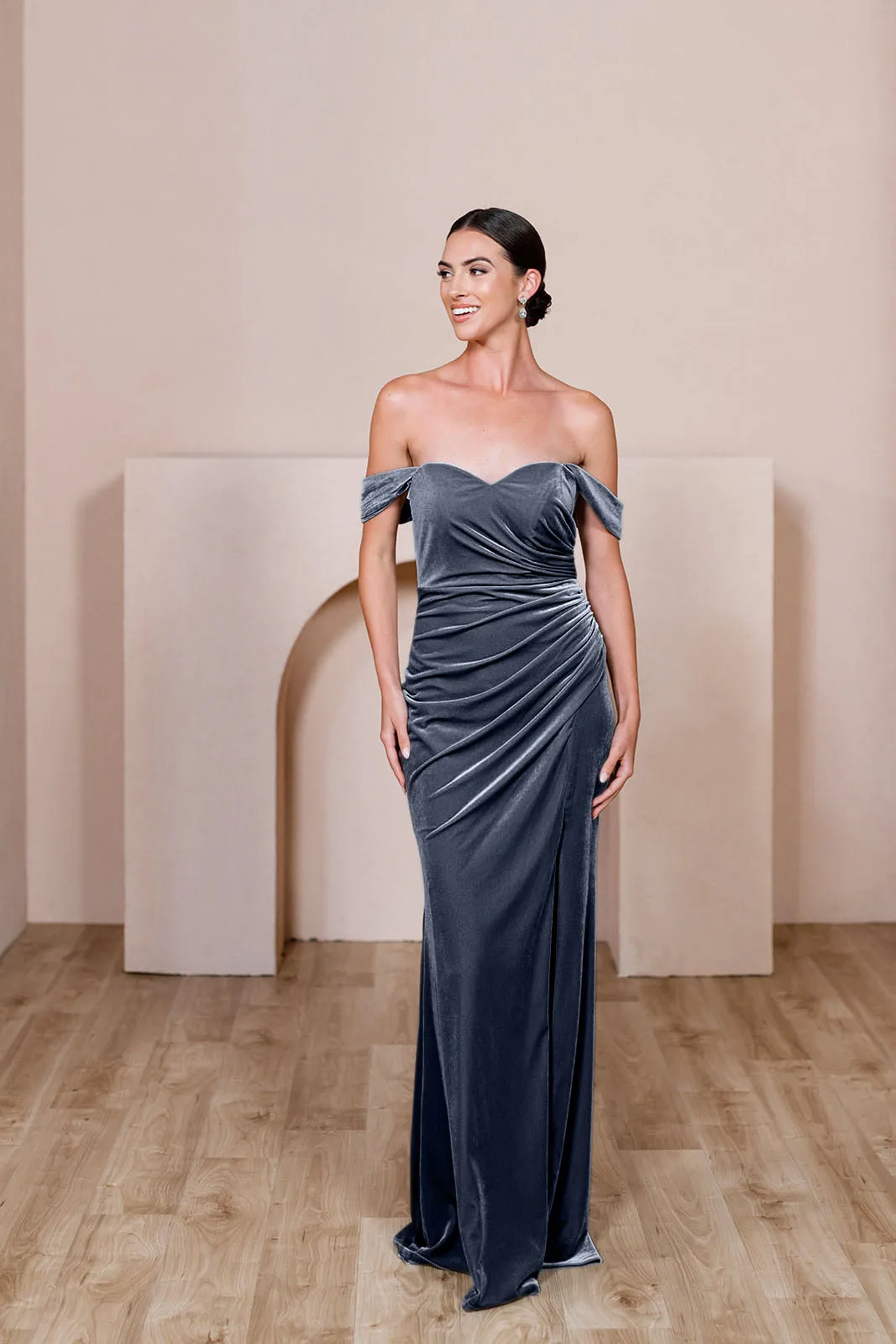 Ariel Convertible Velvet Dress | Made To Order