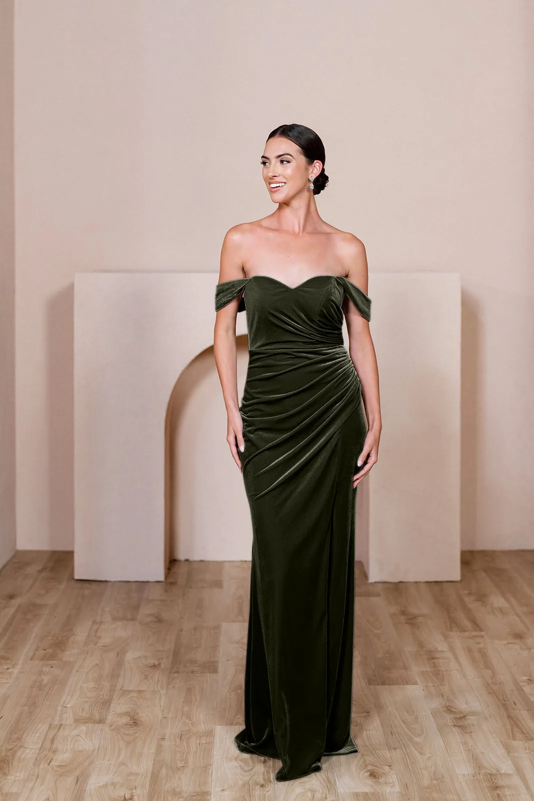 Ariel Convertible Velvet Dress | Made To Order