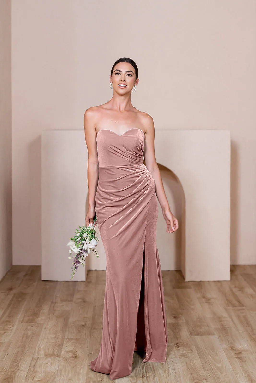 Ariel Convertible Velvet Dress | Made To Order
