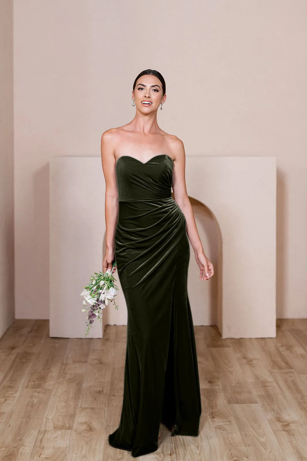 Ariel Convertible Velvet Dress | Made To Order