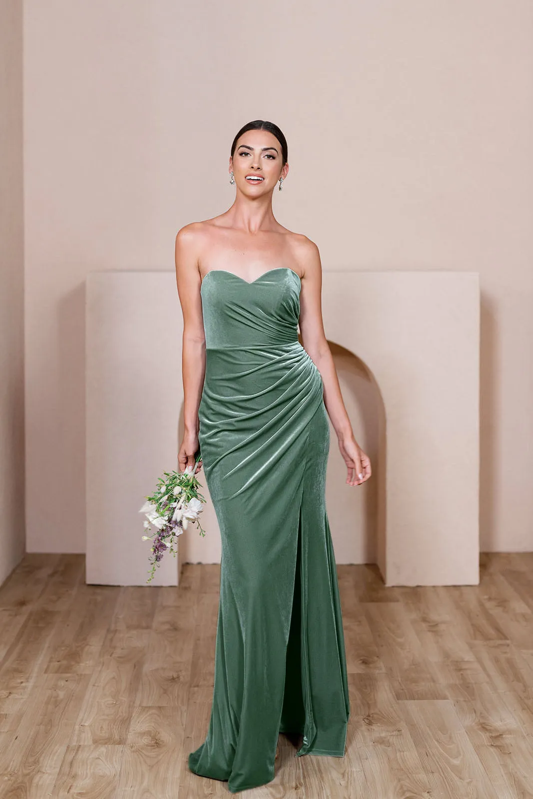Ariel Convertible Velvet Dress | Made To Order