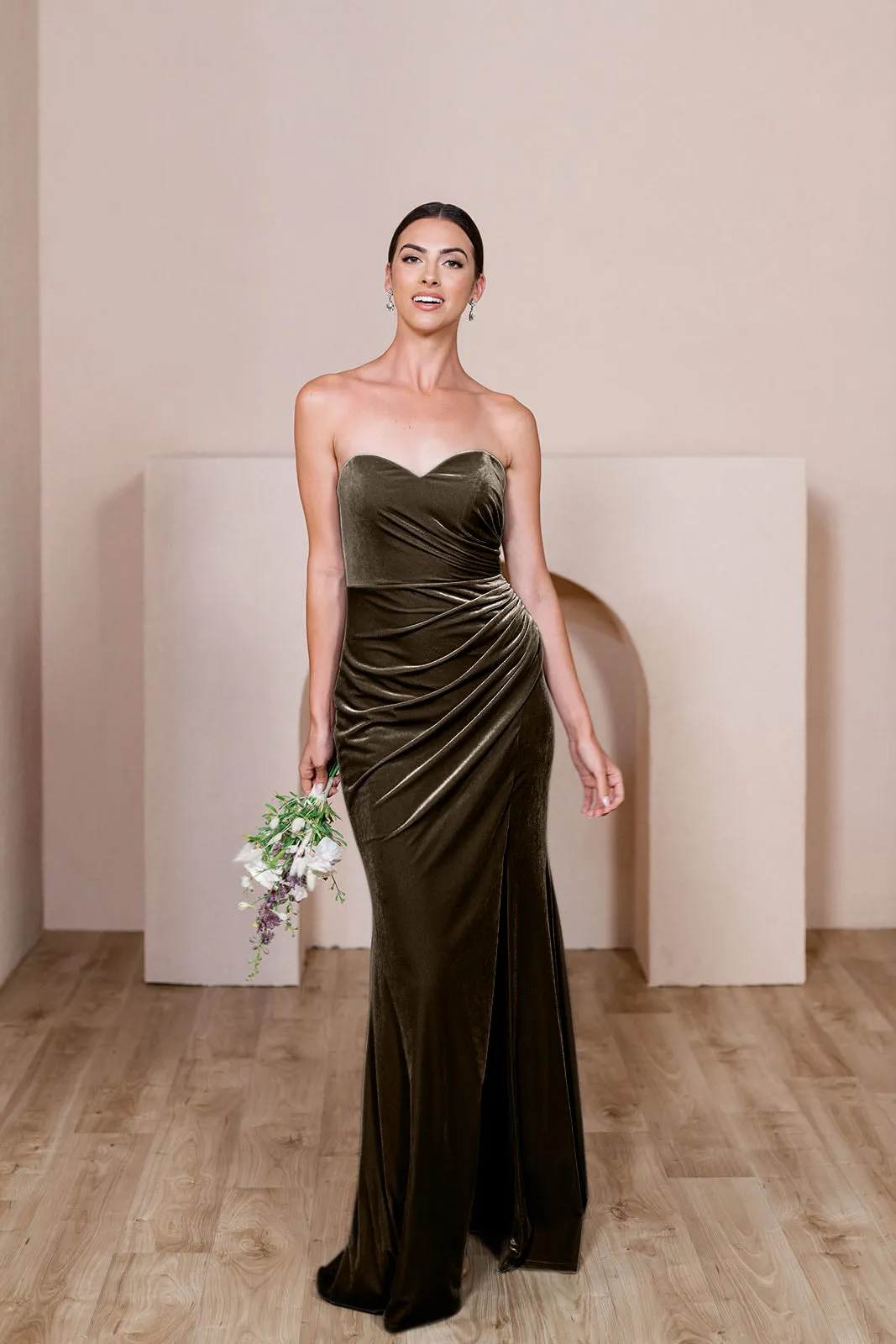Ariel Convertible Velvet Dress | Made To Order