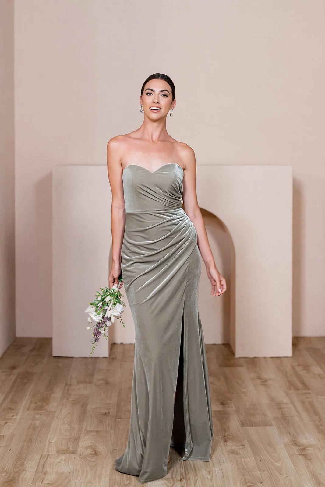 Ariel Convertible Velvet Dress | Made To Order