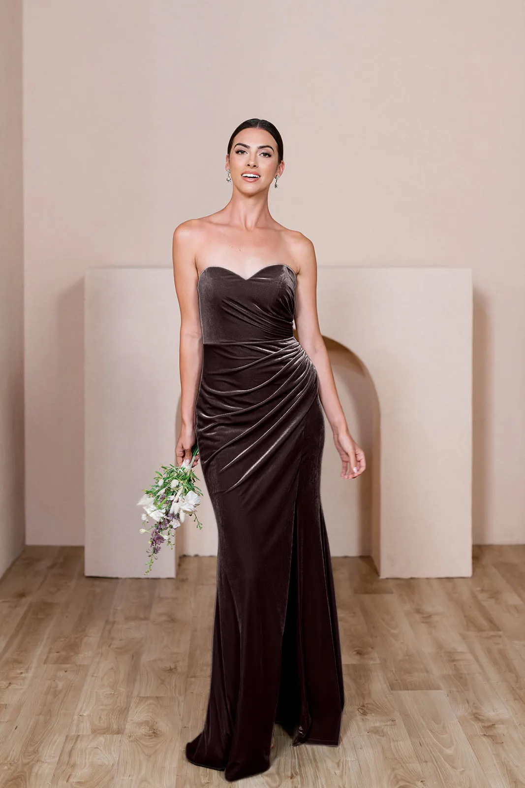 Ariel Convertible Velvet Dress | Made To Order