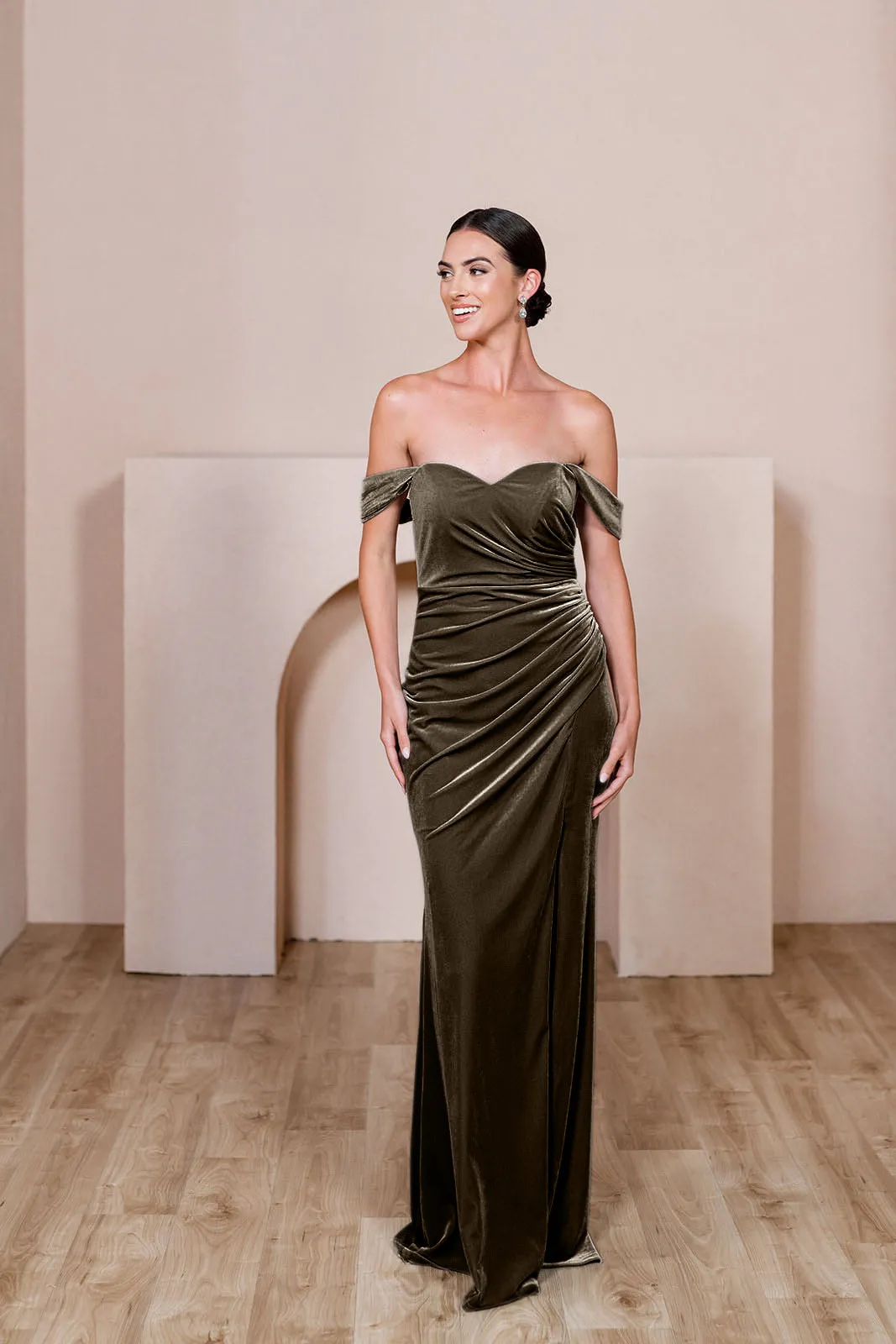 Ariel Convertible Velvet Dress | Made To Order