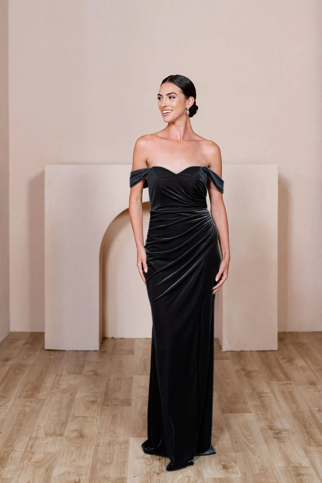 Ariel Convertible Velvet Dress | Made To Order