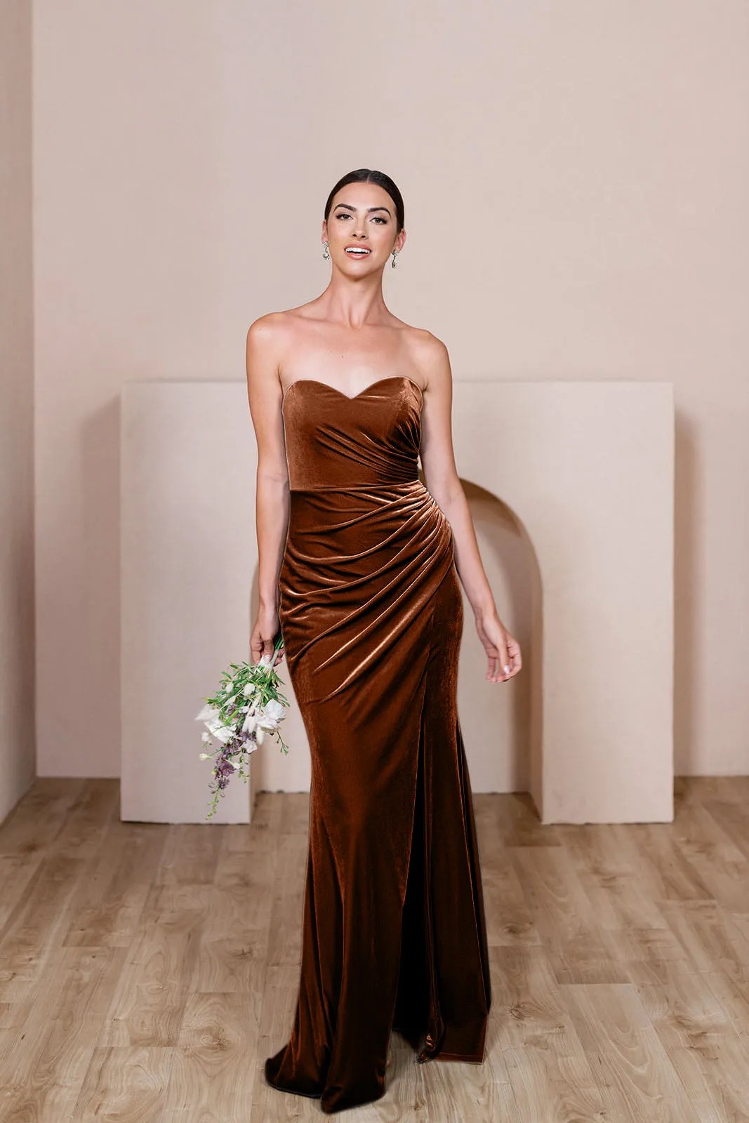 Ariel Convertible Velvet Dress | Made To Order