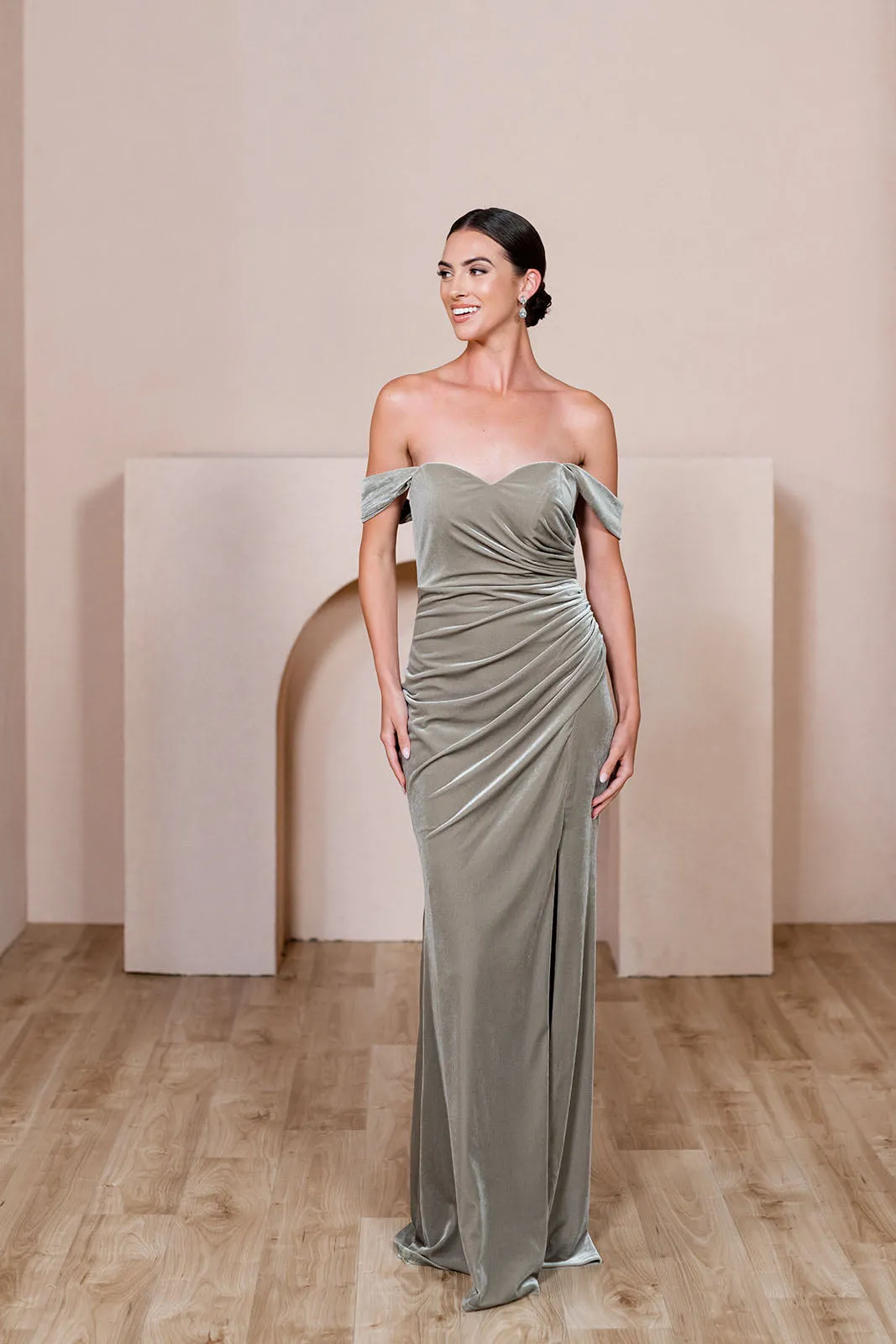Ariel Convertible Velvet Dress | Made To Order