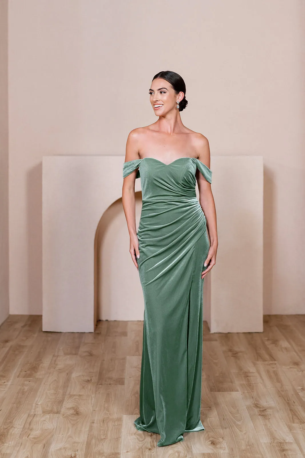 Ariel Convertible Velvet Dress | Made To Order