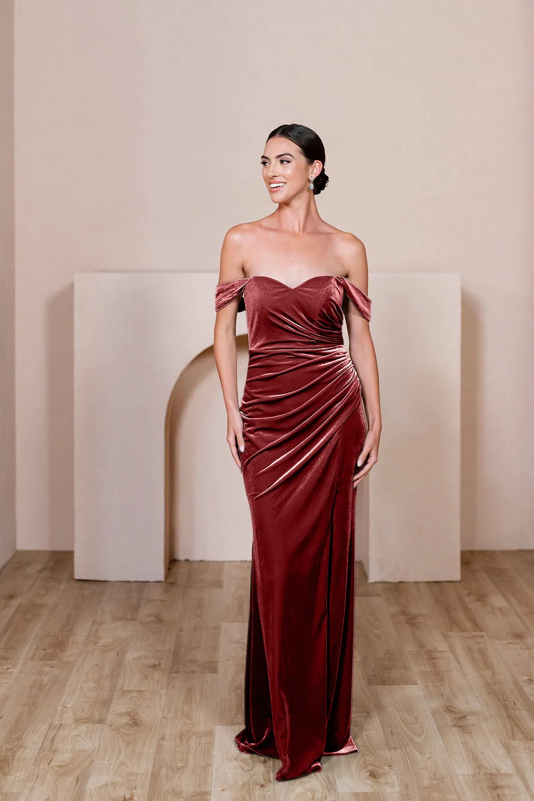 Ariel Convertible Velvet Dress | Made To Order