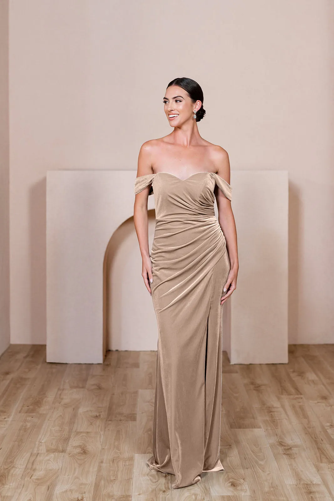 Ariel Convertible Velvet Dress | Made To Order
