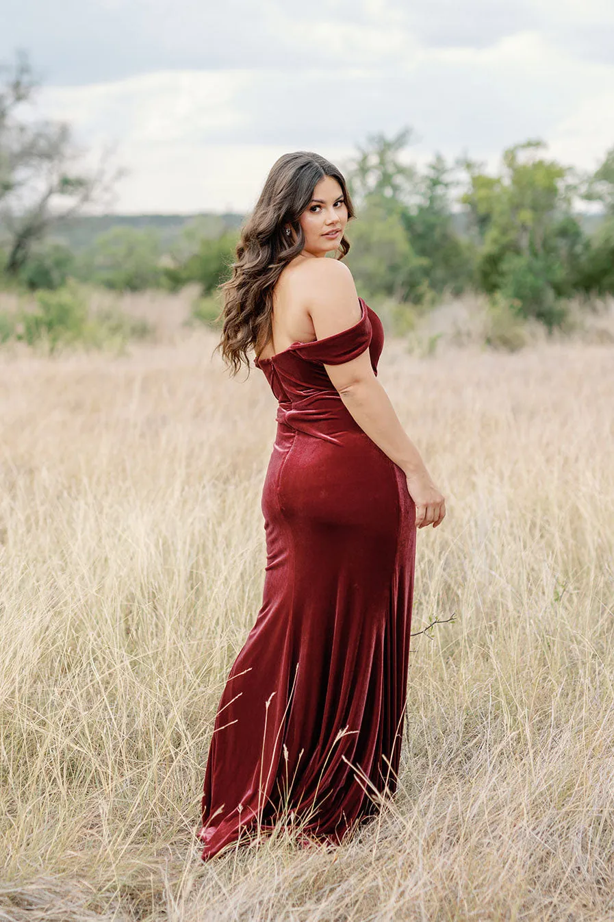 Ariel Convertible Velvet Dress | Made To Order