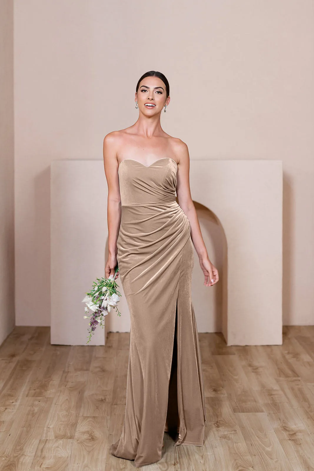 Ariel Convertible Velvet Dress | Made To Order