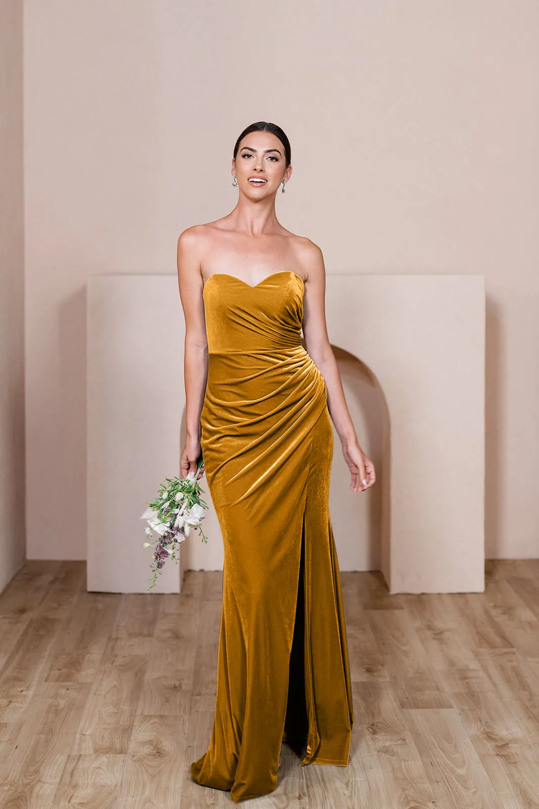 Ariel Convertible Velvet Dress | Made To Order