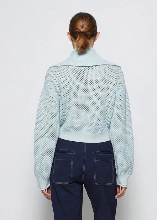 Ariella Sculptural Sweater (Pool)