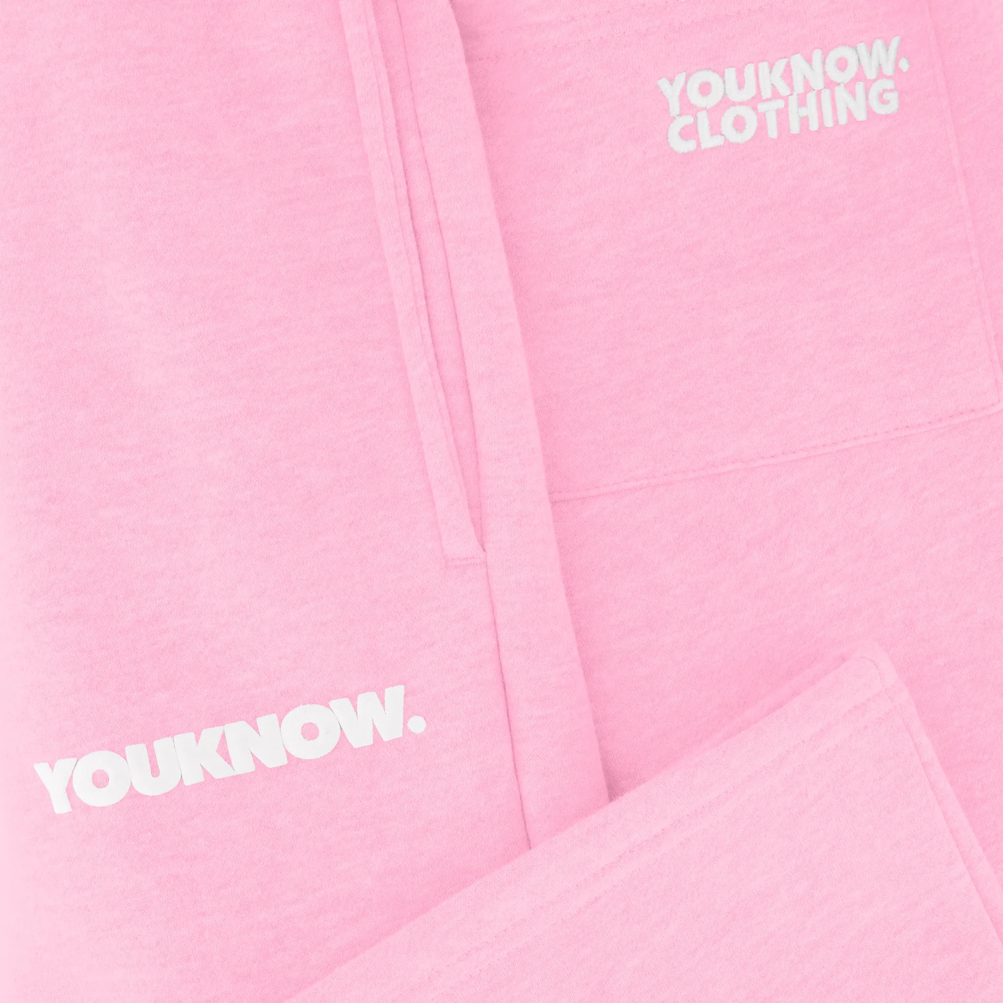 BLOCK WIDE-LEG SWEATPANTS | PINK