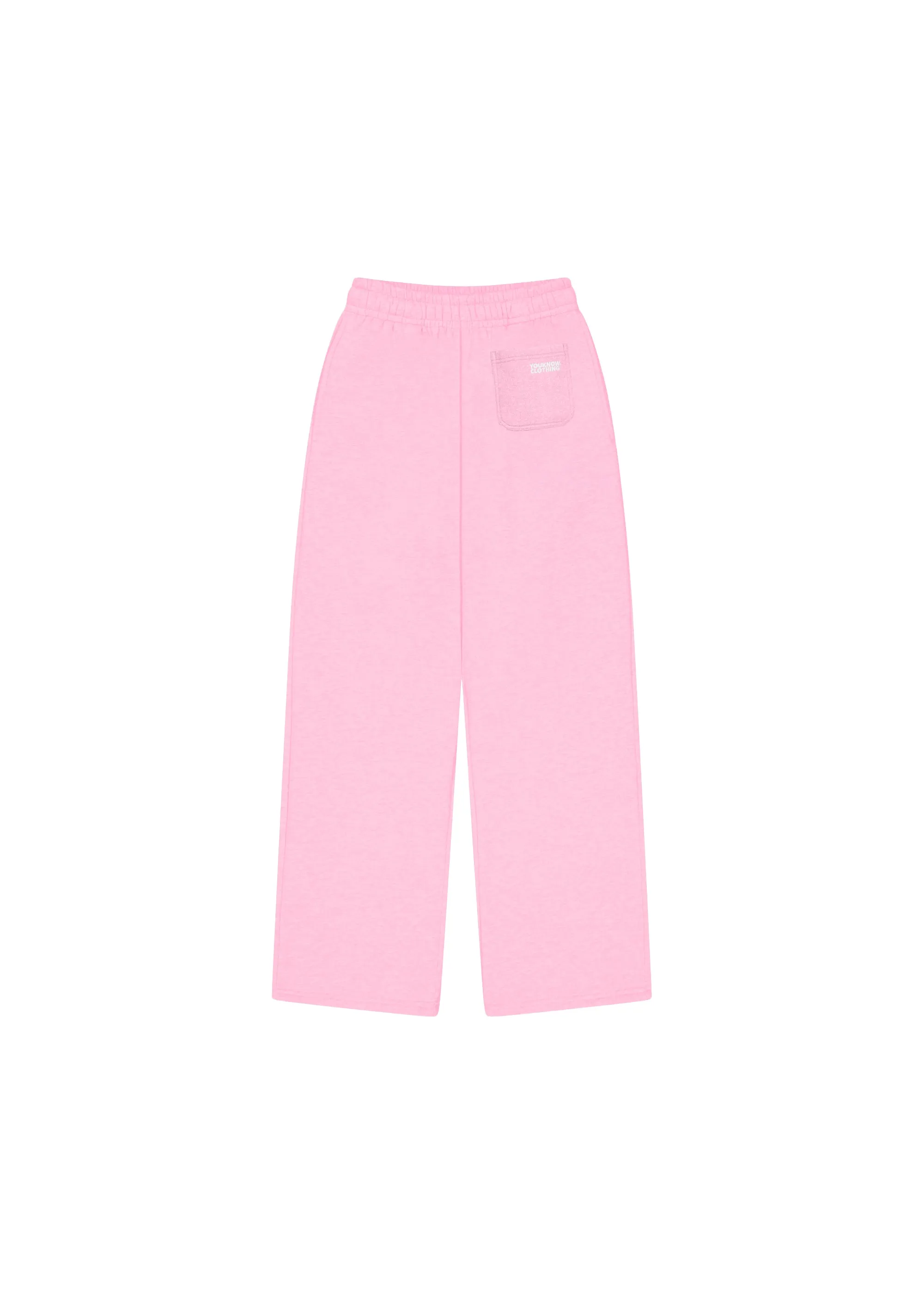 BLOCK WIDE-LEG SWEATPANTS | PINK