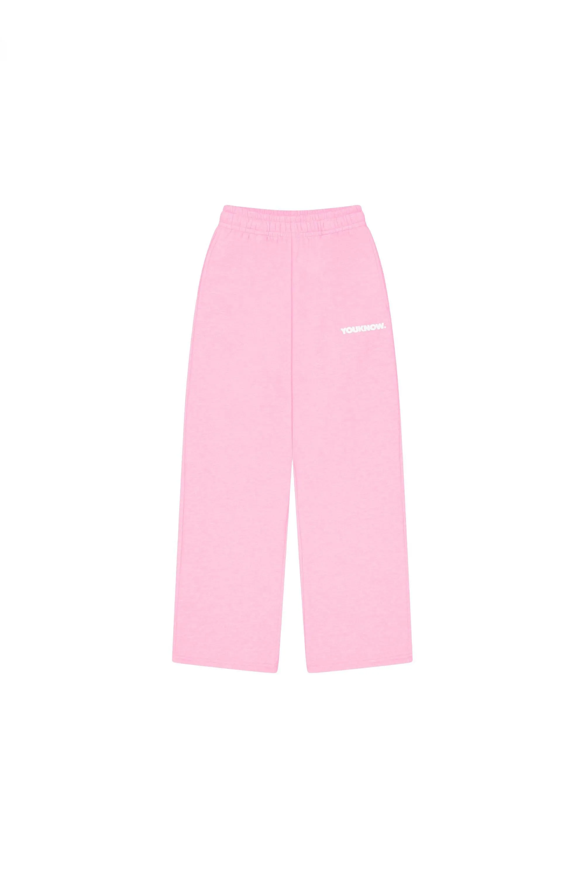 BLOCK WIDE-LEG SWEATPANTS | PINK