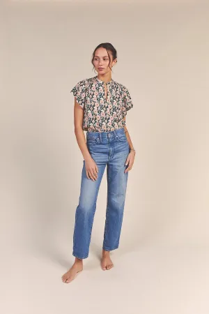Brett Bohemian Blouse - Groundcover Floral