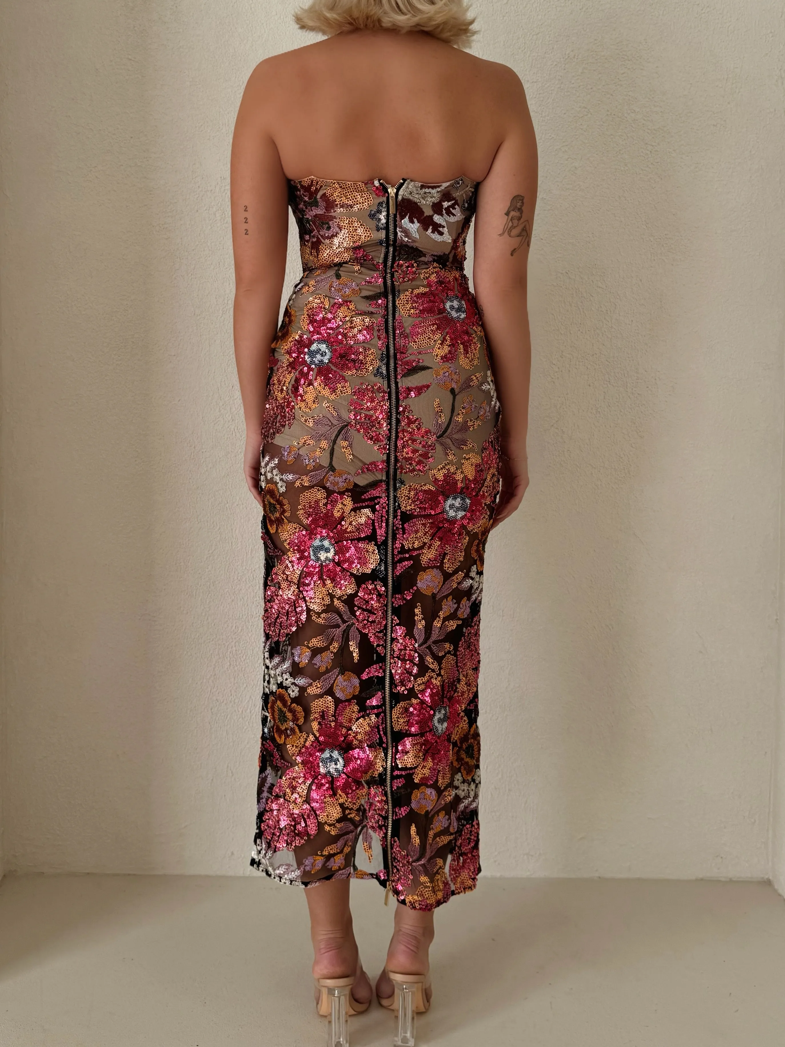 Bronwyn Floral Sequin Dress