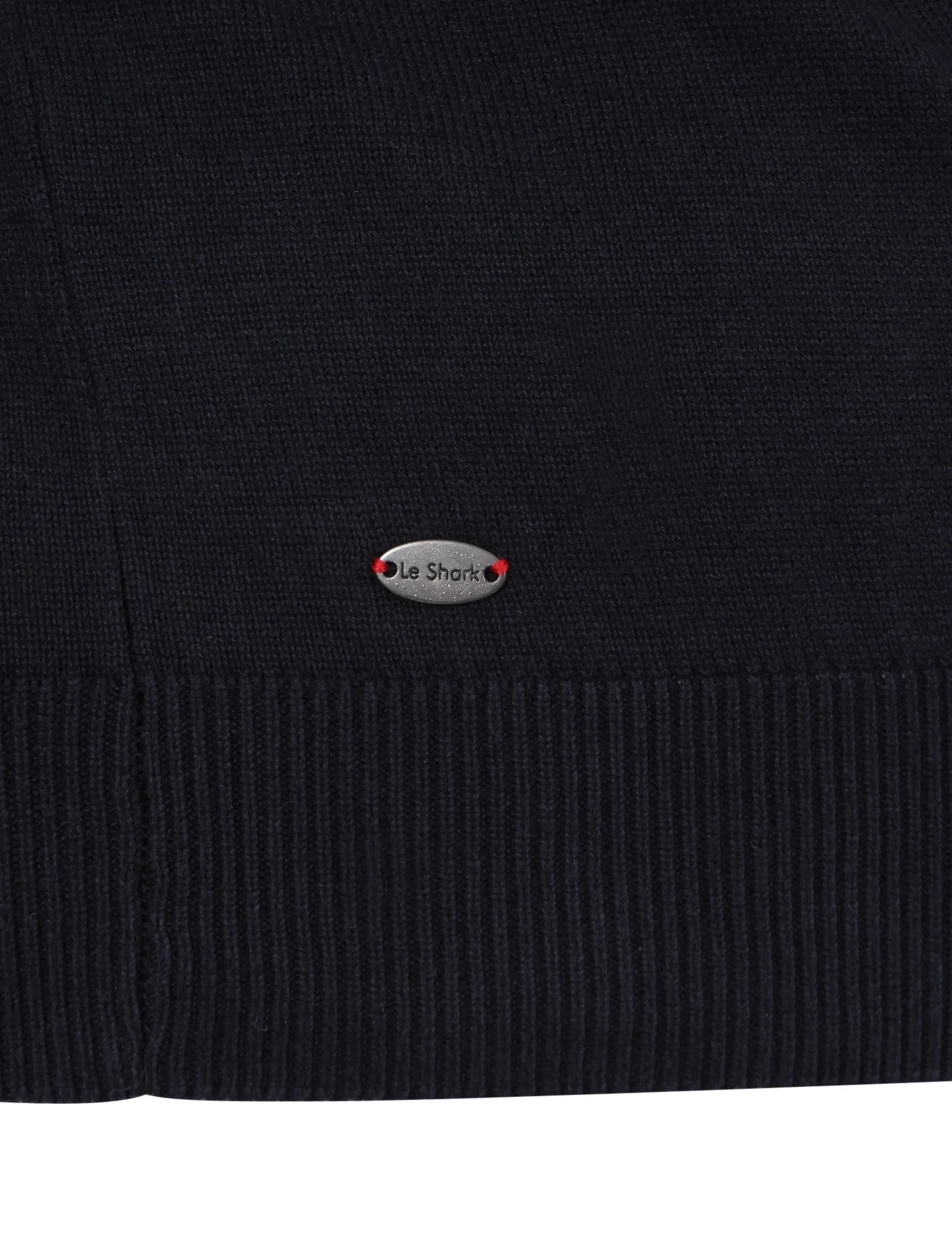 Bryon Zip up Jumper in Navy - Le Shark