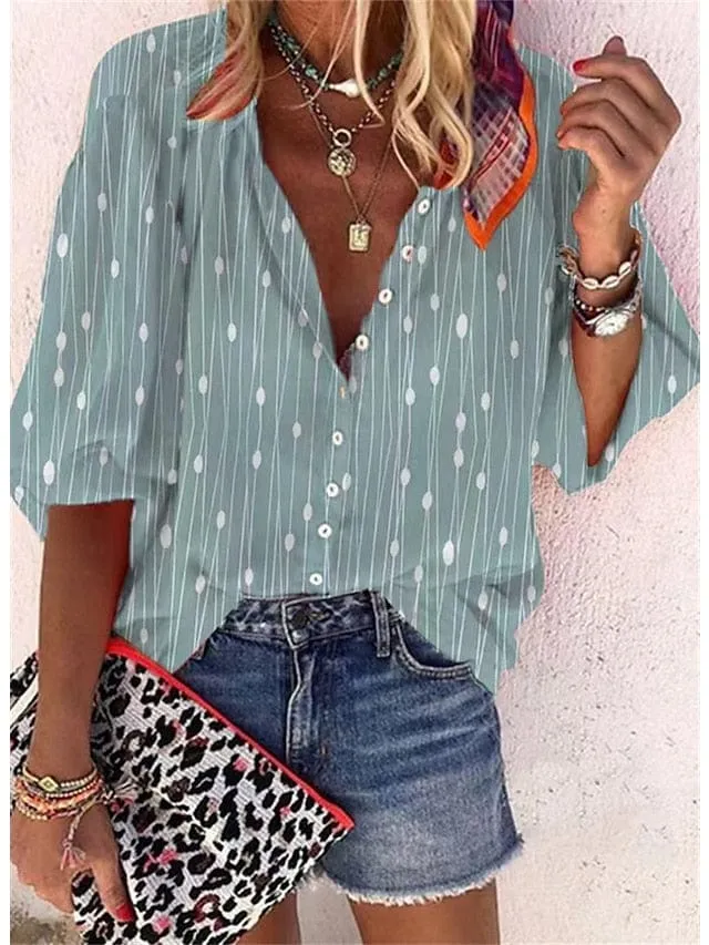 Casual Printed Blouse