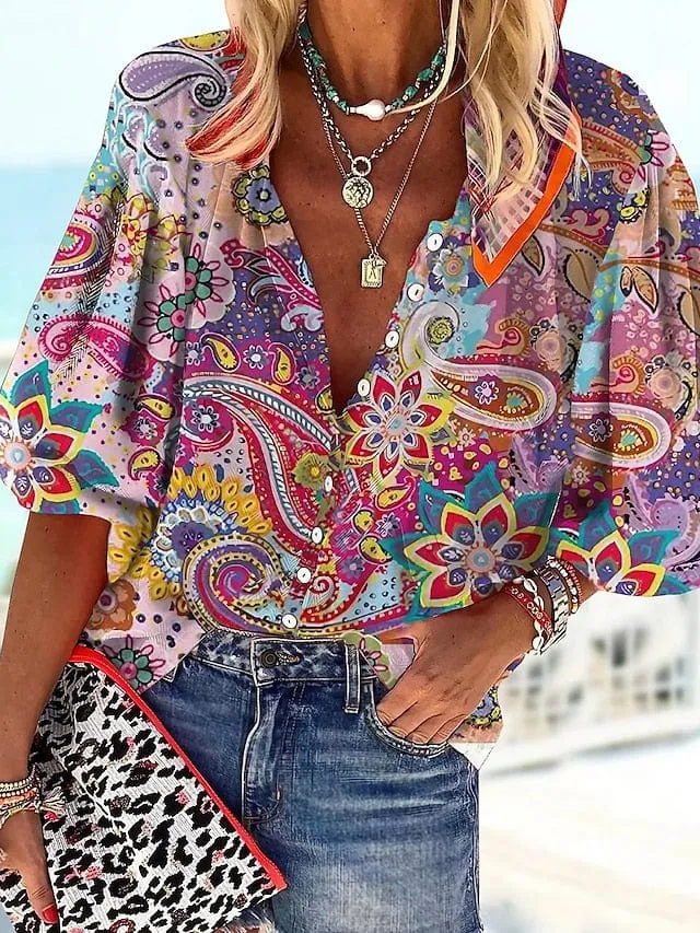 Casual Printed Blouse