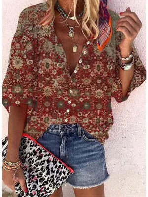 Casual Printed Blouse