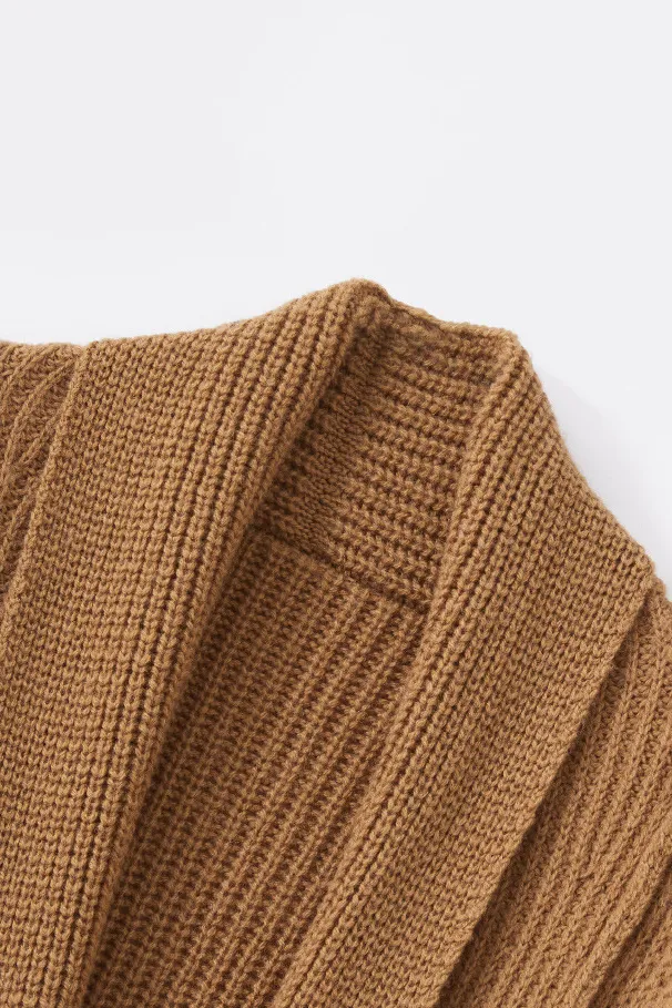 Casual Wool Belted Duster Cardigan