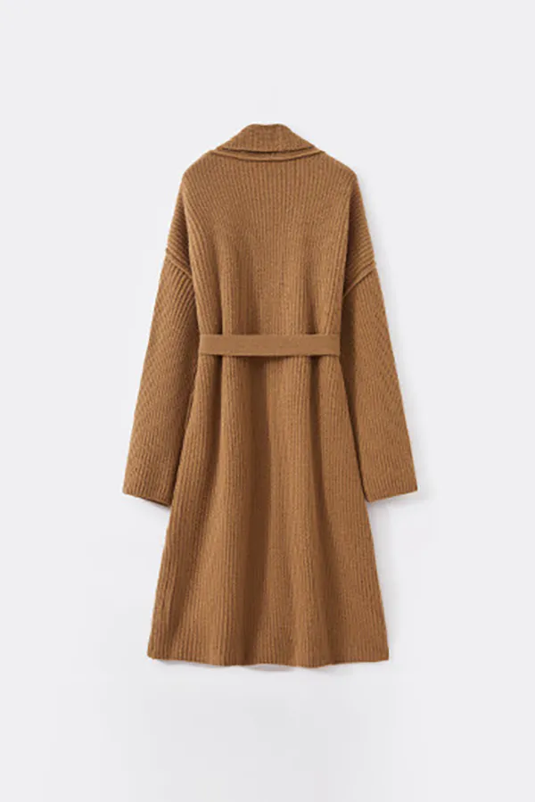 Casual Wool Belted Duster Cardigan