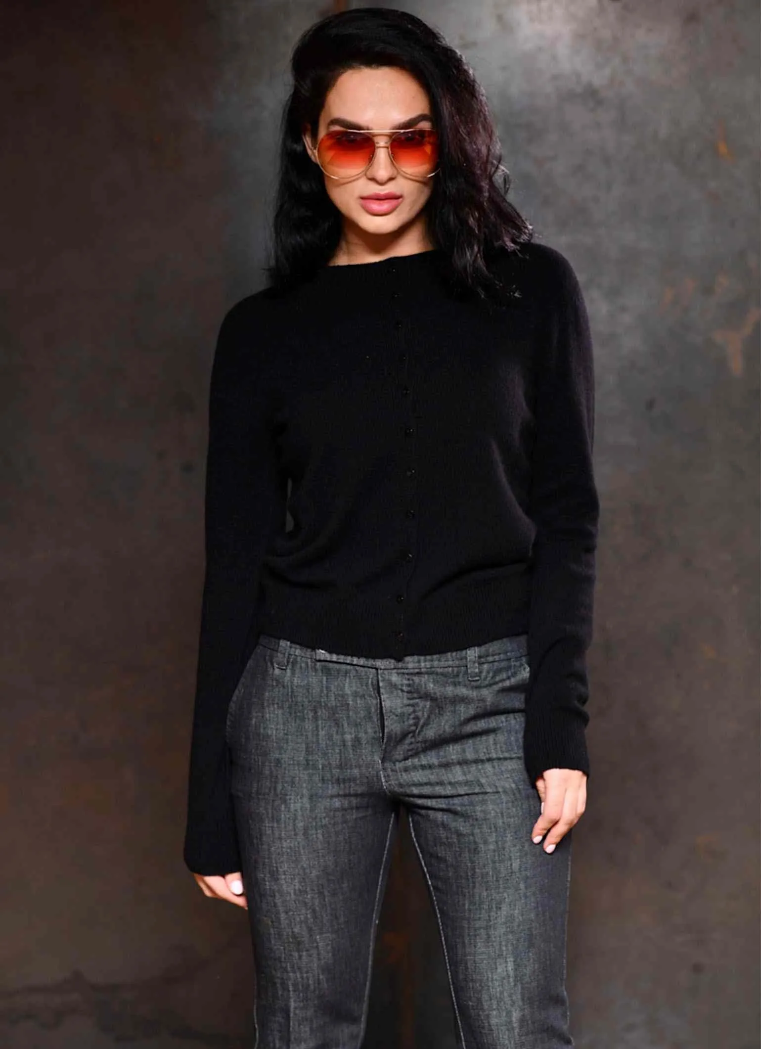 Cortina pure Italian cashmere round neck