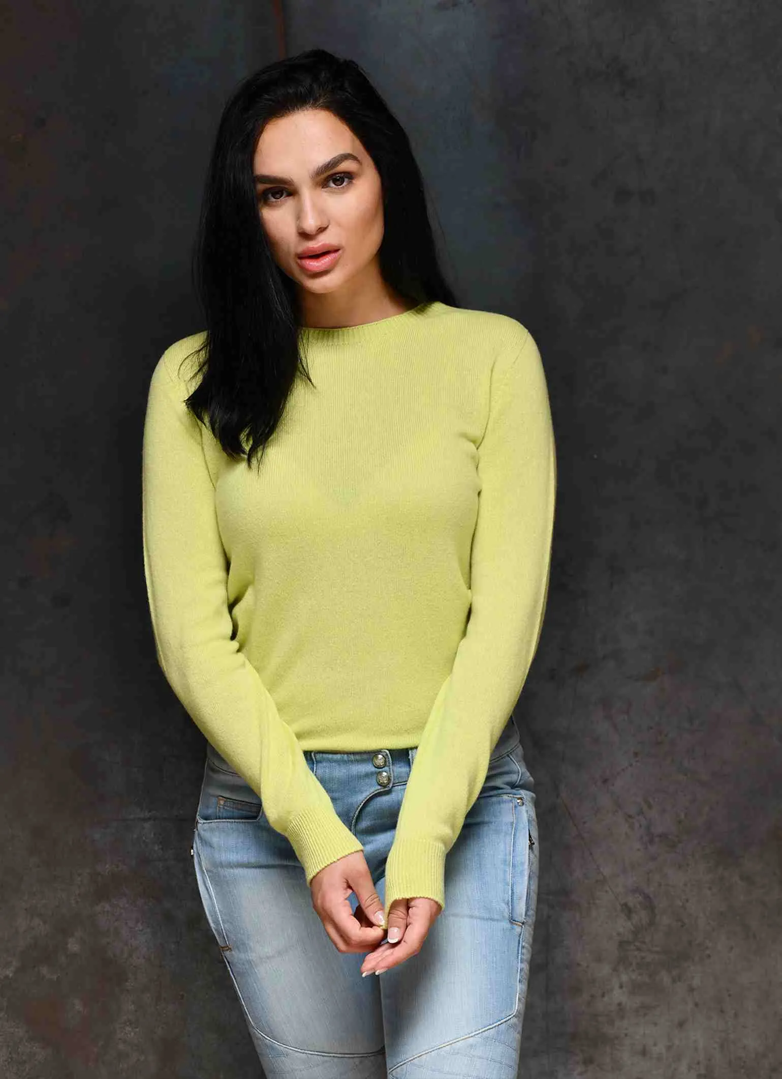 Cortina pure Italian cashmere round neck